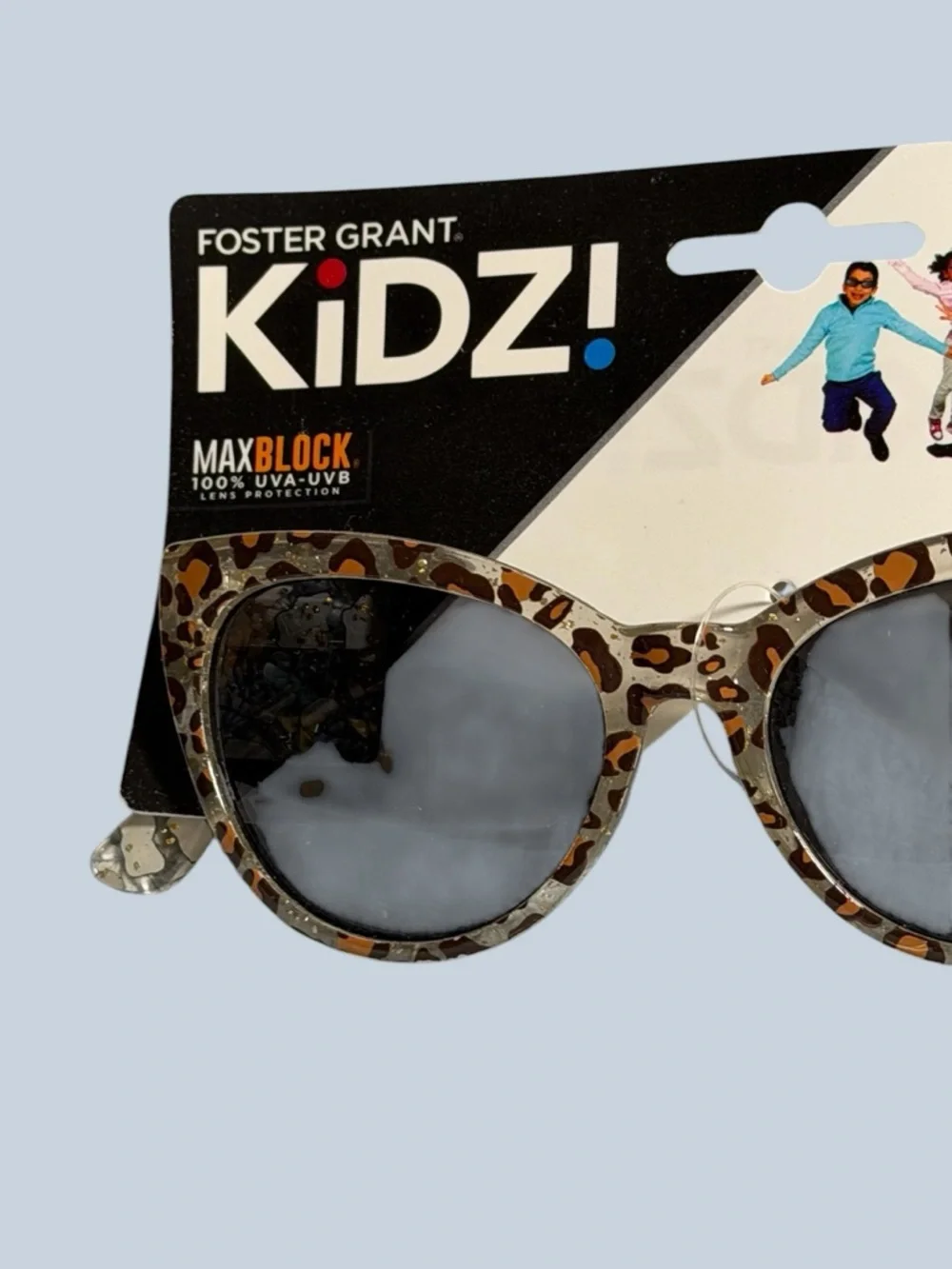 Foster Grant Kids Leopard Cat Eye Sunglasses - Brown & Black NWT